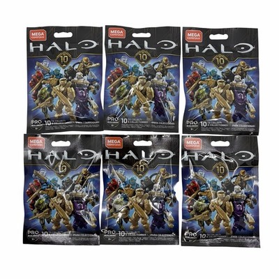 6x Halo Mega Bloks Construx 10th Anniversary Blind Bags   Lot of 6 Sealed Packs