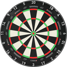 WINMAU Dart Board - Blade 6  Blade 360 Dartboard - Triple Core Carbon Series -