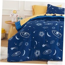 7 Pieces Queen/Full Size Kids Comforter Set, 7-Piece Bed Full/Queen Microcosm