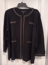 Women's Ming Wang Cardigan Jacket 3X Brand New With Tags