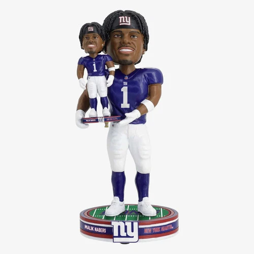 Malik Nabors New York Giants Bobble Dubblz Bobblehead NFL Football