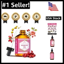 Antioxidant-Rich 4 oz Rosehip Oil for Face and Body – Youthful Glow Formula