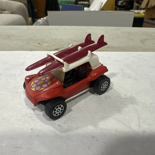 Beach Buggy Red Corgi 3396/69 w/ Surf Boards Whizzwheels Vintage Diecast