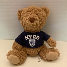 NYPD Bear Plush In Police T-shirt City Of NY stuffed animal