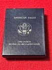 2008-W American Silver Eagle ASE Dollar UNC BURNISHED  OGP              #T2836