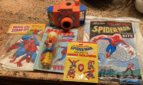 Vintage Spider-Man Toy Marvel Lot 1974 Marvel Comics Sale collection