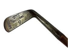 Antique Child Hickory Shaft Club Spalding Mashie Mid Iron 33-34 Inch Hand Forged