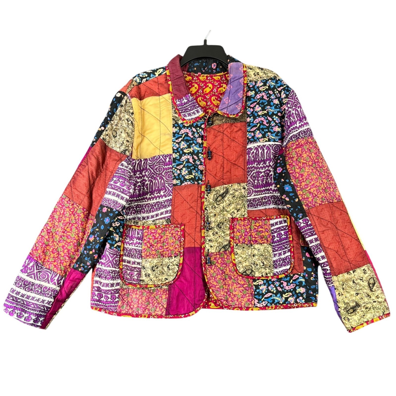 Unbranded Reversible Patchwork Quilted Jacket Wom… - image 1