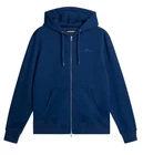 J. LINDEBERG ALPHA ZIP HOOD MEN'S MEDIUM ESTATE BLUE ACTIVEWEAR GOLF NEW NWT