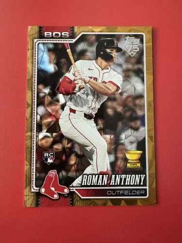 2026 Topps Series 1 Gold Diamanté Roman Anthony Rookie Card  45/50
