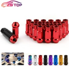 20pcs M12x1.5mm1.25mm Extended Steel Tuner Open Ended Wheel Lug Nut For Honda