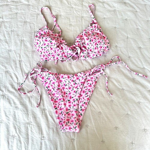 Zaful Pink Floral Bikini Set Size M (US 6 / UK 10 / EU 38) - NWT