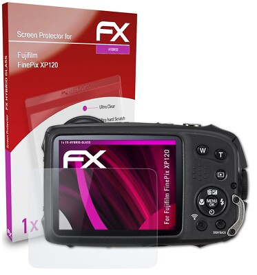 AtFoliX FX Hybrid-Glass Panzerfolie Für Fujifilm FinePix XP120 – 9H Härte, Blasenfrei