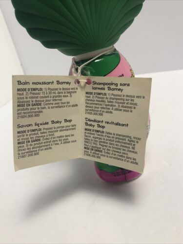 BARNEY & BABY BOP Conditioning Detangler Figur Kid Care UNGEÖFFNET SEHR SELTEN 1994 - Bild 4 von 10