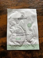 Arbonne Radiance Sheet Mask for dry skin (30 ml)  NEW SEALED