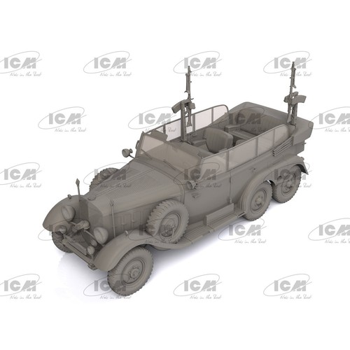 ICM 35530 Plastic model kit 1:35 TypeG4 Partisanenwagen armament WWII German car - Picture 13 of 24