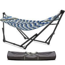 Tranquillo Adjustable Hammock Stand Collapsible Camping Hammock and Stand 550 lb