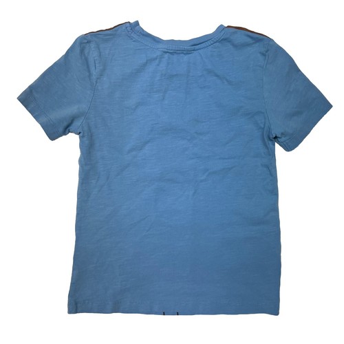 H&M Blue Police Cop Uniform Print T-Shirt Costume Boys 6-8 Years - Picture 2 of 5