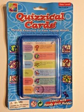Quizzical Card Education Home Schooling Easy Level Learning Cards Holder New