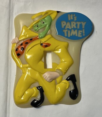 Vintage THE MASK Animated Series 1995 Glow Dark Light Cover Switch Jim Carrey
