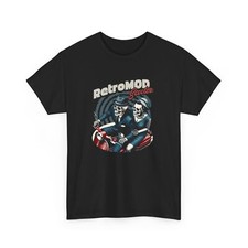 Retro Mod Scooter - Unisex Heavy Cotton Tee