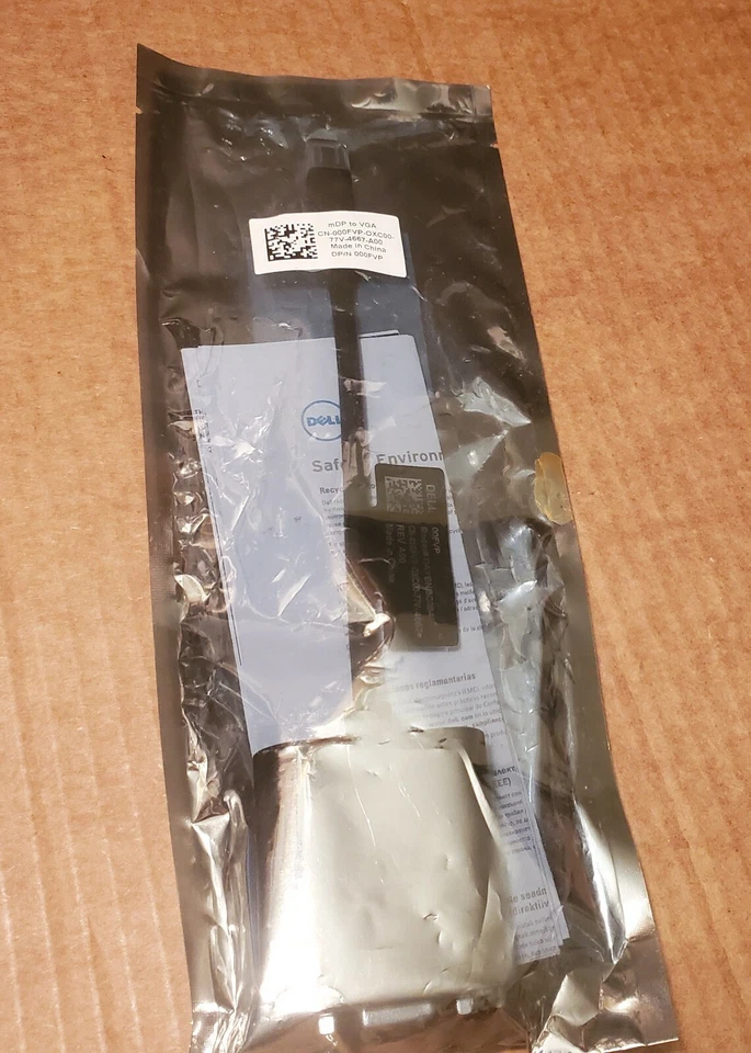 DELL Mini Display Port to VGA Adapter Part PNKVT Model DAYBNBC084 !! Sealed !! - Image 2 of 2