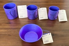 Snow Peak Tokyo Land Station Exclusive Titanium Stackable Mug Set And Sierra Cup