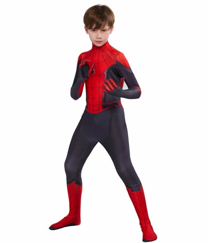 Superhero Spiderman Cosplay Costume Suit Bodysuit for Kids Boys Party Clothing - Picture 3 of 21