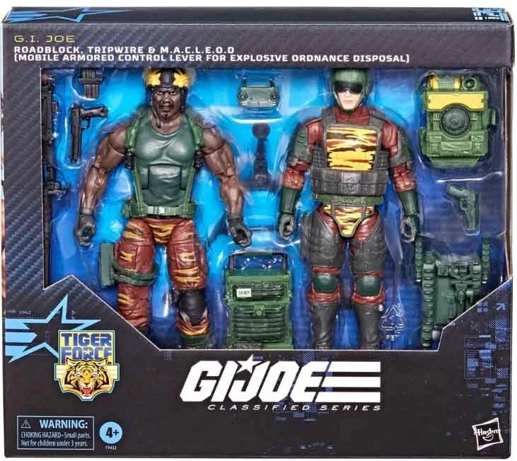 G.I. JOE CLASIFICADO 6" #126 TIGER FORCE ROADBLOCK, TRIPWIRE Y M.A.C.L.E.O.D. Foto 2 de 4