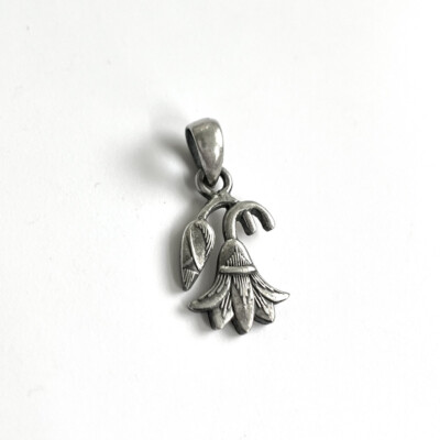 925 Sterling Silber Anhänger Lotus Handarbeit Charm altägyptisches Amulett