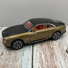 2023/2025 Rolls Royce Spectre 2 Door - 1:24 Scale Diecast Model - Gold/Black