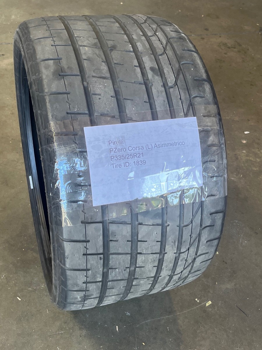 Used 355/25R21 Pirelli PZero Corsa (L) Asimmetrico - 7/32 (Fits