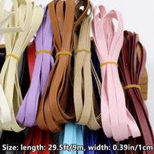 9M DIY Faux Leather PU String Rope Cord Handmade Material Sewing Rope Multicolor