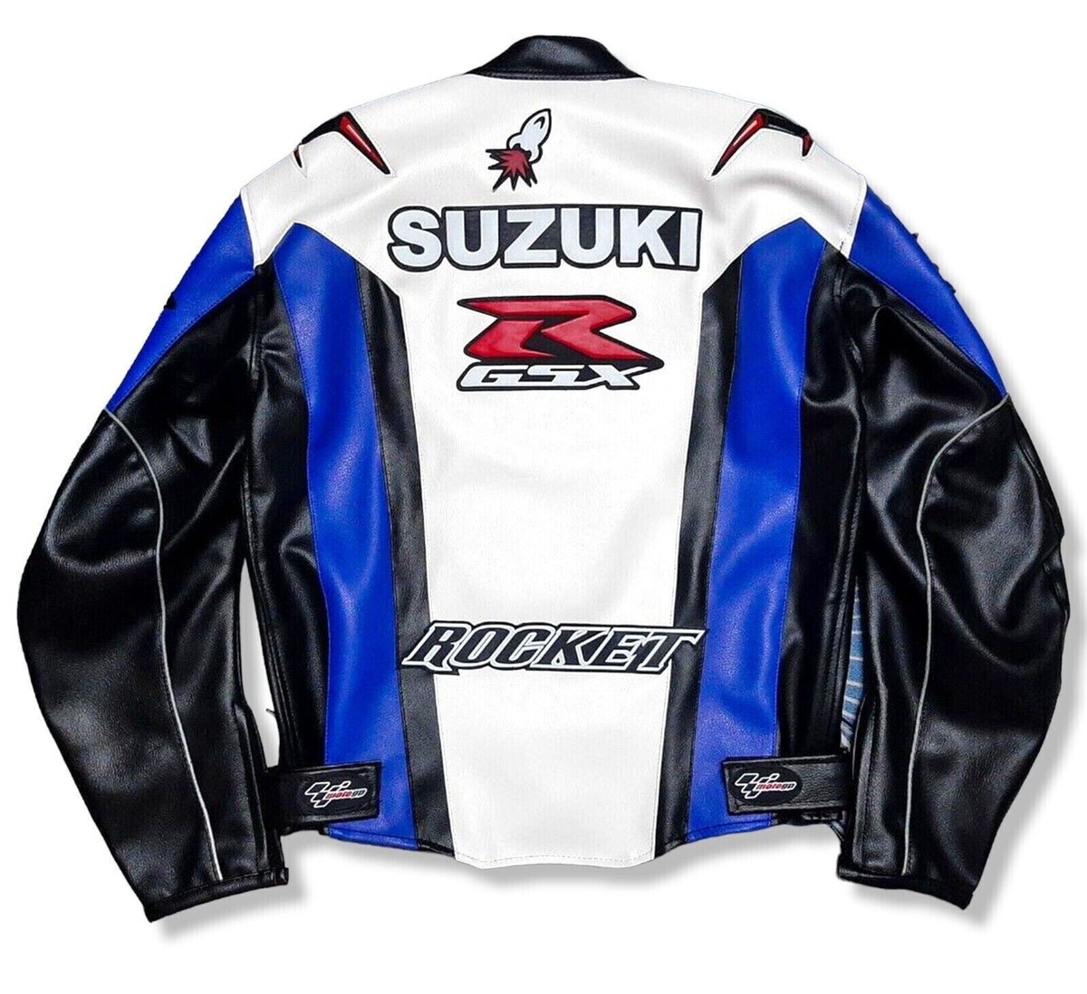 Suzuki YoshiMura Motorcycle Leather Jacket Biker Cowhide Motorbike