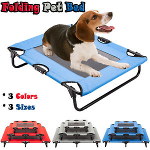 Elevated Pet Bed Dog Cat Cot Portable Raised Camping Pet Cozy Lounger Sleeper