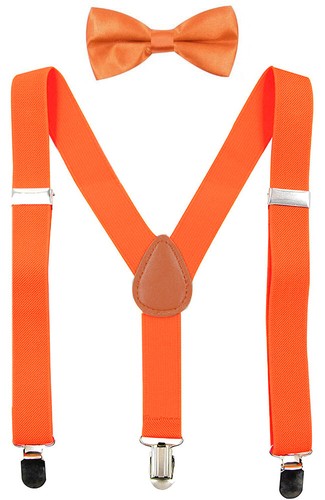 Children Kids Baby Elastic Suspenders Belt Bow Tie Set Boys Girls Bowtie Braces - Picture 23 of 33