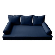  COVER ONLY -Style 3 Daybed Mattress Bolster Pillow Covers Pipe Trim Twin AD101