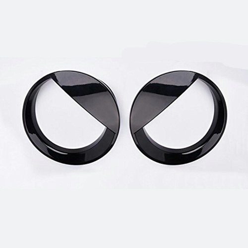 2X Front Angry Eyes Style Light Headlight Trim Cover For Jeep Patriot 2011-2017 - Picture 3 of 6