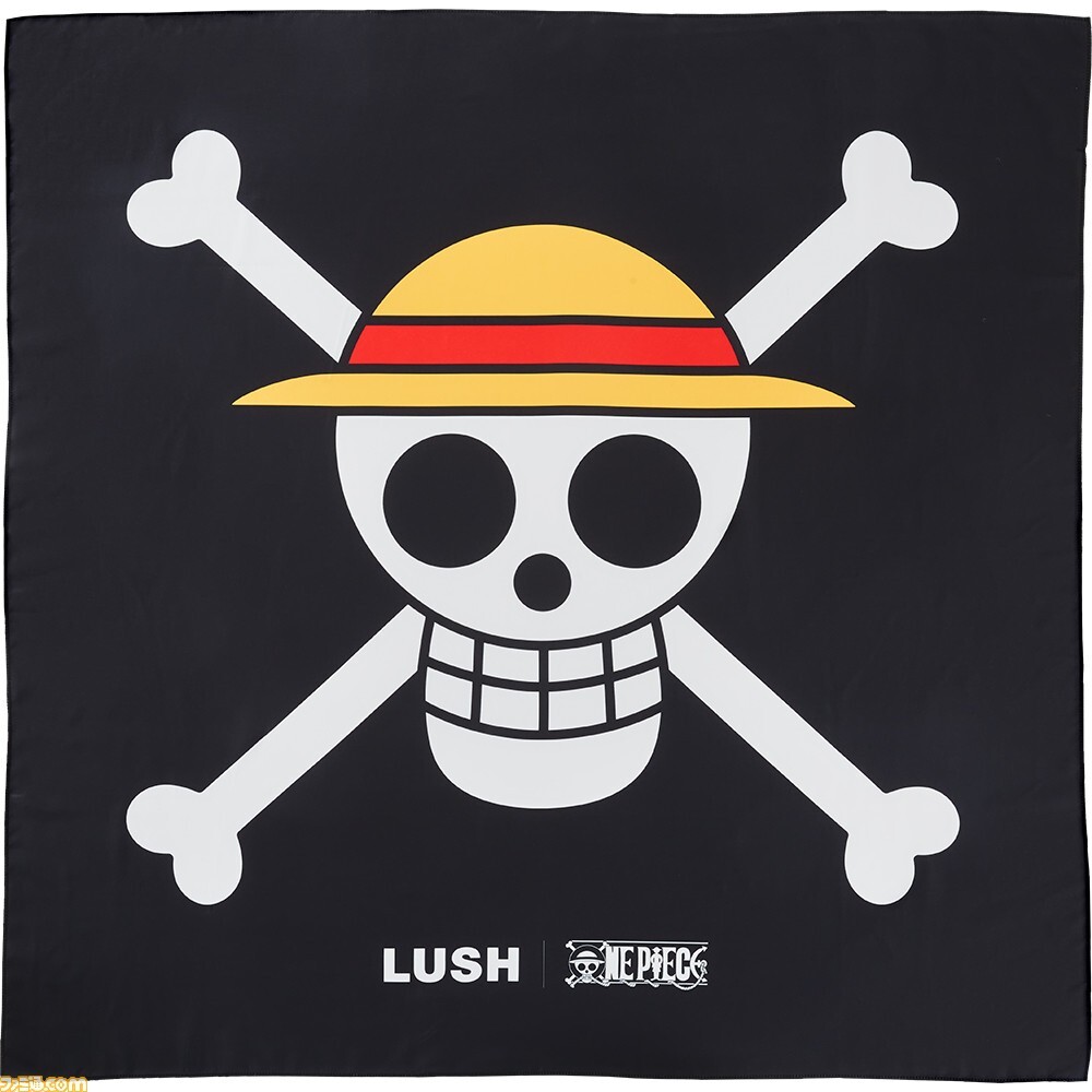 LUSH × ONE PIECE Flag Knot Wrap H100cm×W100cm Straw Hat
