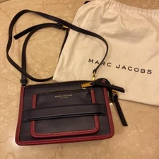 MARC BY MARC JACOBS navy bicolor shoulder bag
