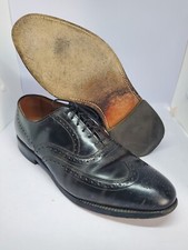 Allen Edmonds Chester Men Size 12D Black Leather Wingtip Oxford Dress Shoes