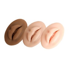 Silicone Practice Lips Skin European Solid lip block For Tattoo Training Makeup
