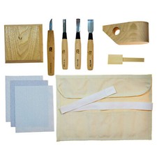 Michihamono Wood Carving Tools Set Wooden Cup Plate Spoon Handmade Kuksa Kit