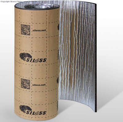 Siless Liner 157 mil (4 mm) 36 sqft Aluminum Foil Finish Car Sound 36