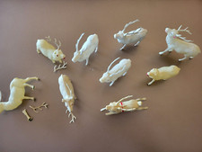 Vintage Christmas Reindeer Celluloid Plastic 9 Plus Body Parts