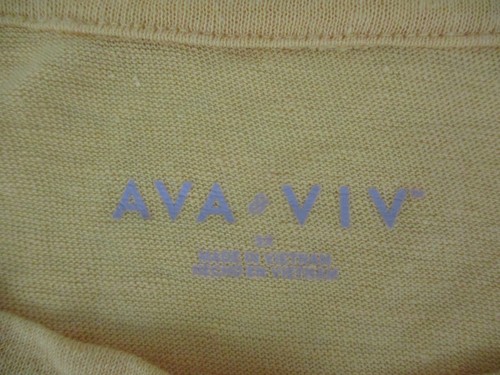 Ava & Viv Womens Shirt 3X Plus Yellow Top Linen Sheer Lightweight Casual Ladies - Picture 3 of 15