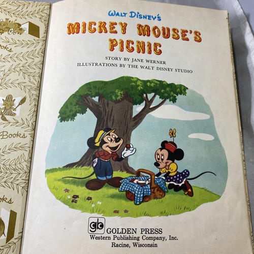 VTG A Little Golden Book Walt Disney's Mickey Mouse's Picnic 1975 J. Werner D15 - Picture 10 of 21