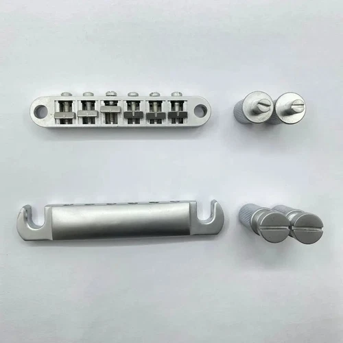 Matte Chrome Guitar Tune O Matic Bridge Tailpiece For Epiphone,Ibanez,Gibson,ESP