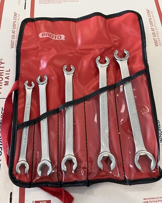 Stanley Proto J3700M Proto Metric Double End Flare Nut Wrench Set, 6 Point, 5PC