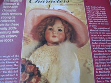 3pg Kammer & Reinhardt Character Doll History Article / King
